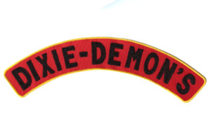 DixieDemons custom embroidered biker patches